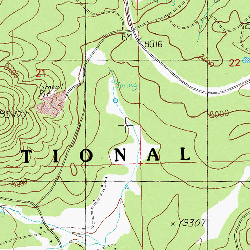 Topographic Map of Dump Tank, AZ