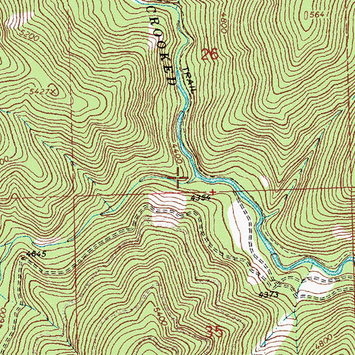 Topographic Map of Shotgun Creek, ID