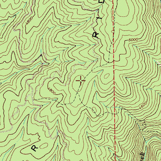 Topographic Map of Silver Ridge, ID