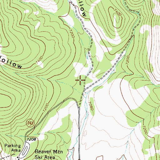 Topographic Map of Sink Hollow, UT