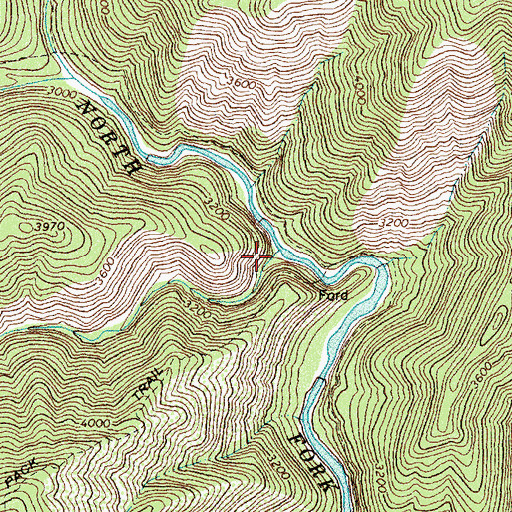 Topographic Map of Sixtytwo Creek, ID