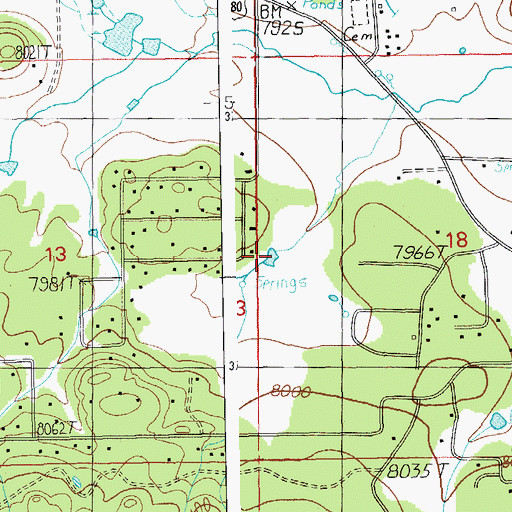Topographic Map of Hall Tank, AZ