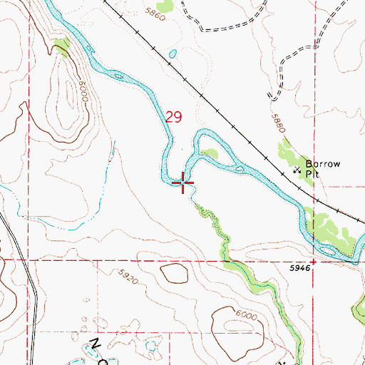 Topographic Map of Skinner Creek, ID