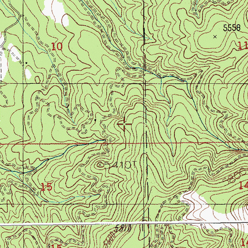 Topographic Map of Skunk Creek Trail, ID