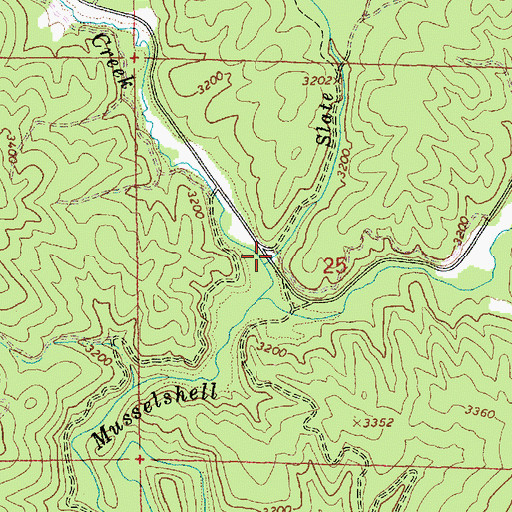 Topographic Map of Slate Creek, ID