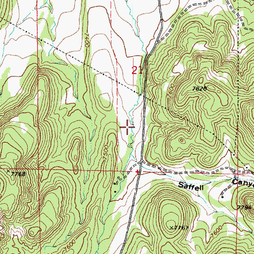 Topographic Map of Henry Slade Spring, AZ
