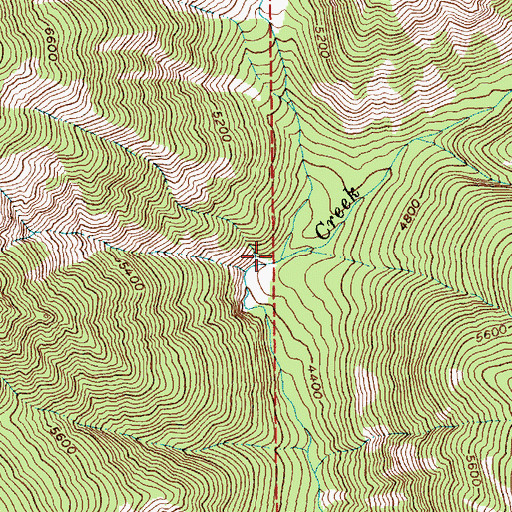 Topographic Map of Slaughter Creek, ID