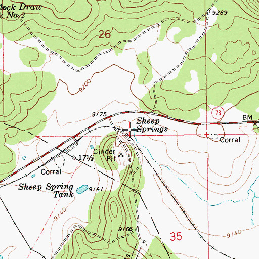 Topographic Map of Horse Camp Draw, AZ