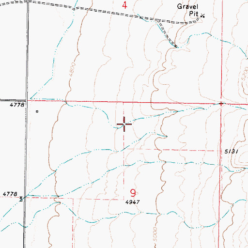 Topographic Map of Smith Canyon, ID