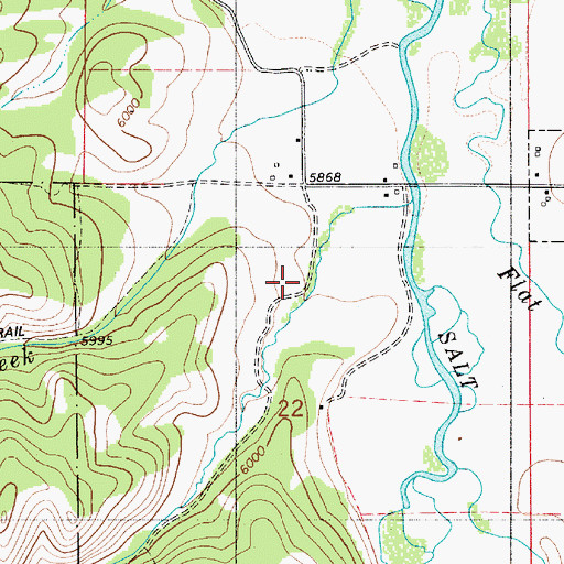 Topographic Map of Smith Canyon, WY