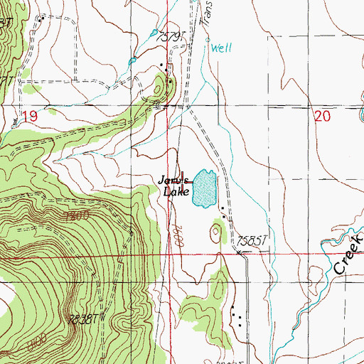 Topographic Map of Jarvis Dam, AZ