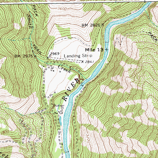 Topographic Map of Smith Creek, ID