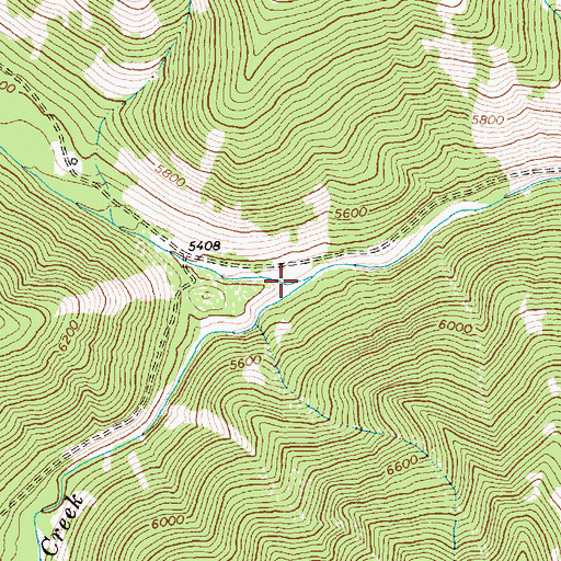 Topographic Map of Smith Creek, ID