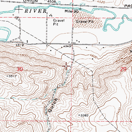 Topographic Map of Smith Gulch, ID