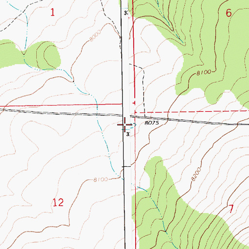 Topographic Map of Loco Knoll Number Three Tank, AZ