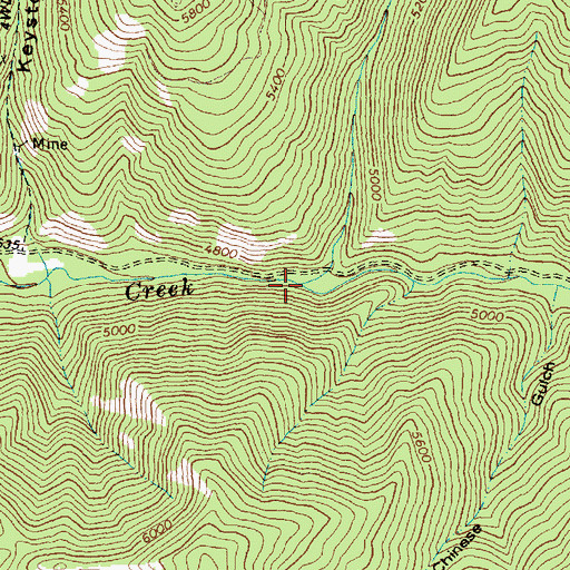 Topographic Map of Smithy Creek, ID