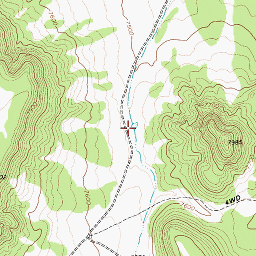 Topographic Map of Loco Twentynine Knoll Tank, AZ