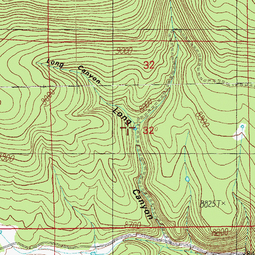 Topographic Map of Long Canyon Fork Tank, AZ