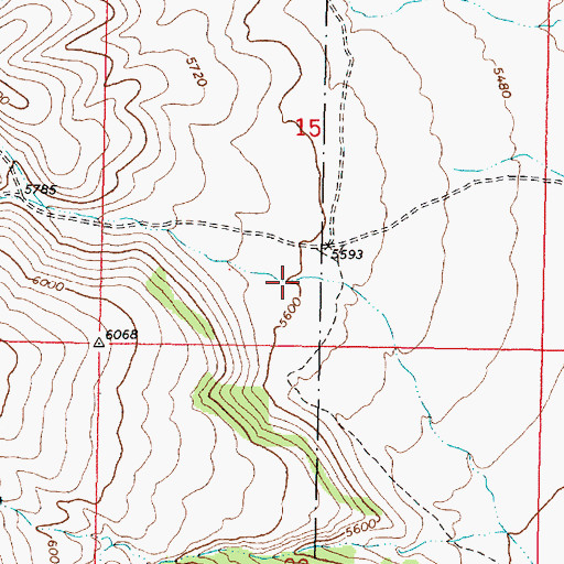 Topographic Map of Snaky Canyon, ID