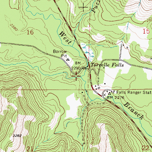 Topographic Map of Snow Creek, ID