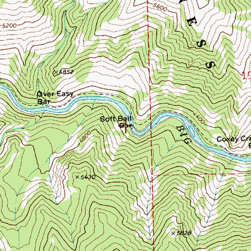 Topographic Map of Soft Boil Bar, ID