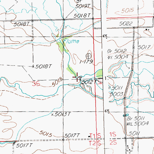 Topographic Map of Soldier Creek, ID