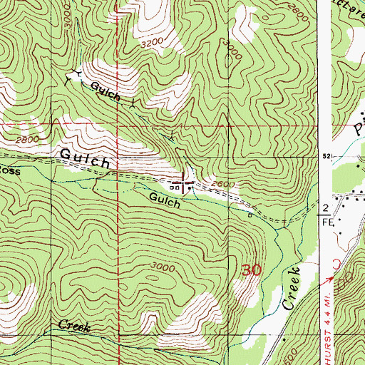Topographic Map of Sourdough Gulch, ID