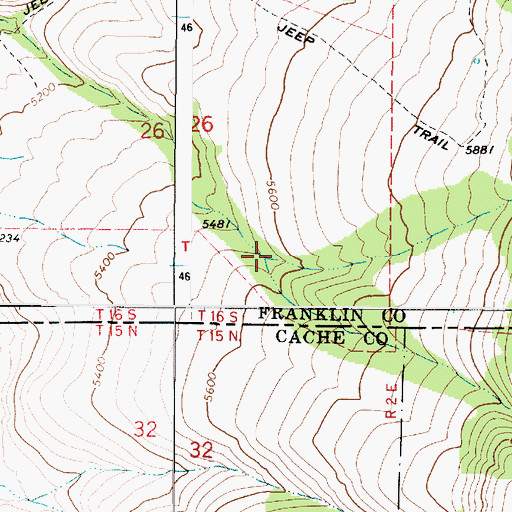 Topographic Map of South Canyon, ID