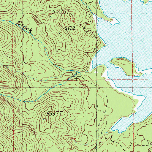 Topographic Map of South Fork Beaver Creek, ID