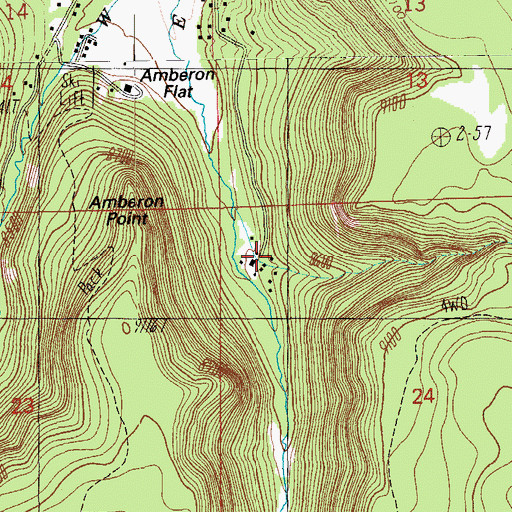 Topographic Map of Montlure Church Camp, AZ