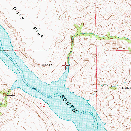 Topographic Map of South Fork Gulch, ID