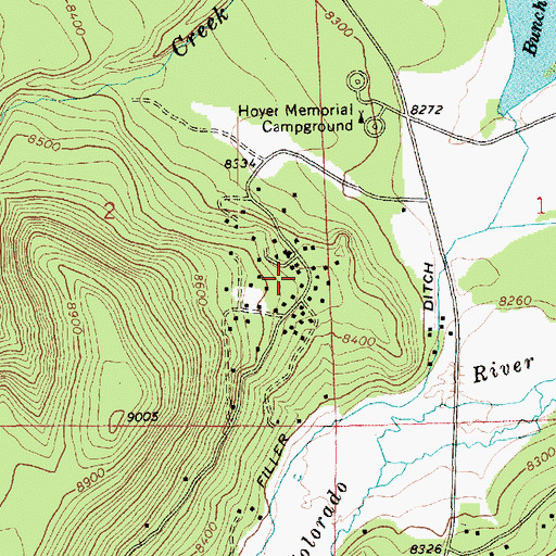 Topographic Map of Northwoods, AZ