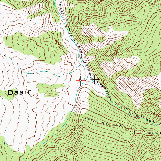 Topographic Map of South Fork Moyer Creek, ID