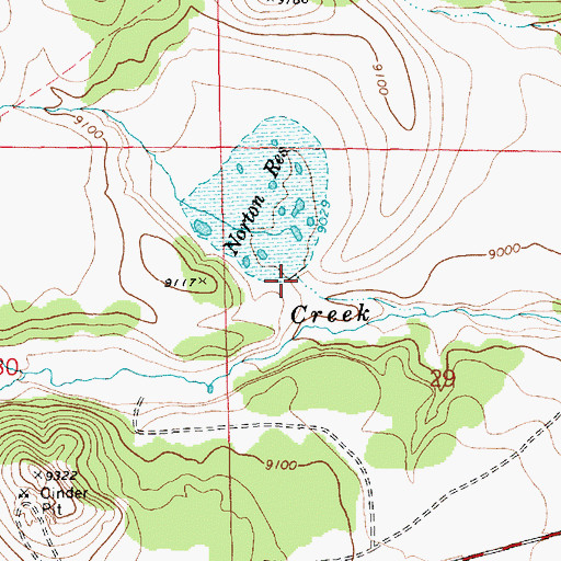 Topographic Map of Norton Dam, AZ