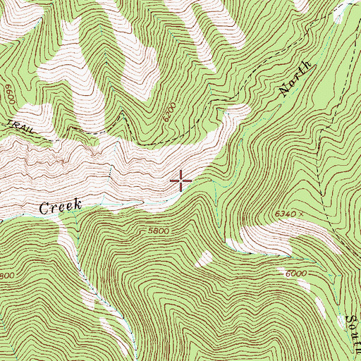 Topographic Map of South Fork Sheep Creek, ID
