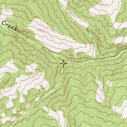 Topographic Map of South Fork Sheep Creek, ID