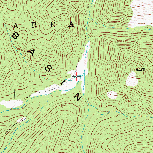 Topographic Map of South Fork Whimstick Creek, ID
