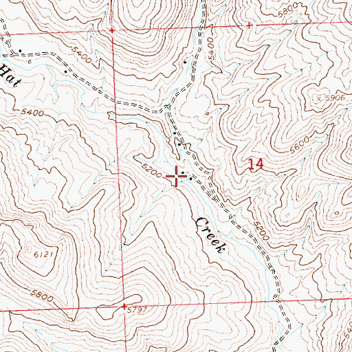 Topographic Map of South Gulch, ID