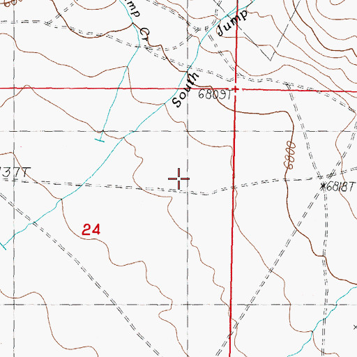 Topographic Map of South Jump Creek, ID