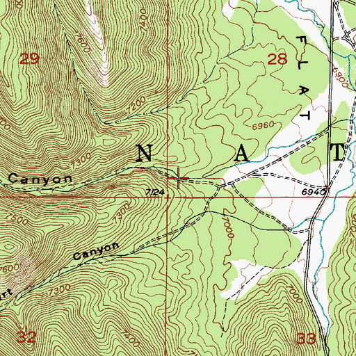 Topographic Map of South Stewart Canyon, ID