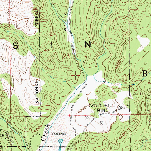 Topographic Map of Spanish Fork, ID