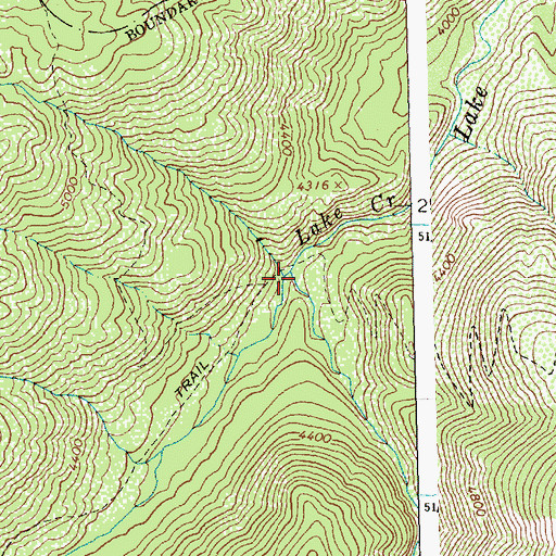 Topographic Map of Sponge Creek, ID