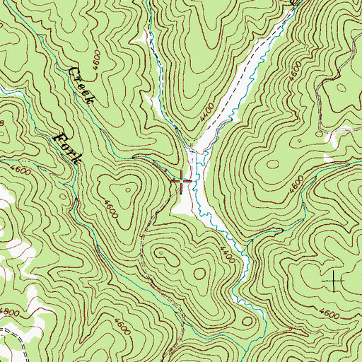 Topographic Map of Spring Creek, ID