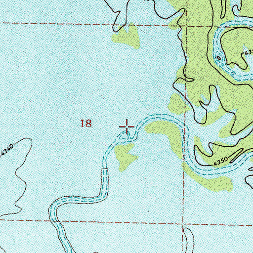 Topographic Map of Spring Creek, ID