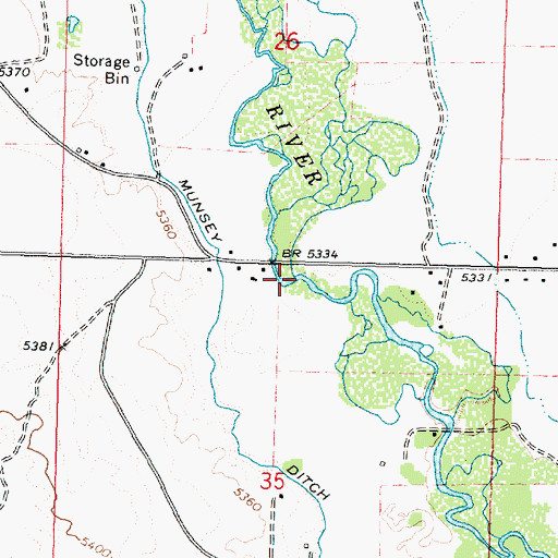 Topographic Map of Spring Creek, ID
