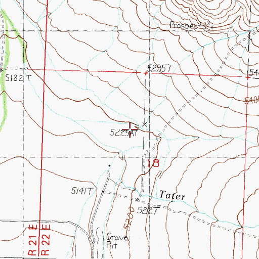 Topographic Map of Spring Gulch, ID