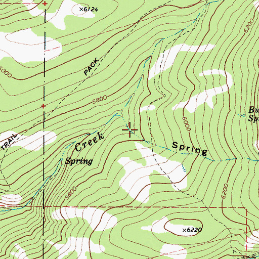 Topographic Map of Spring Hollow, ID