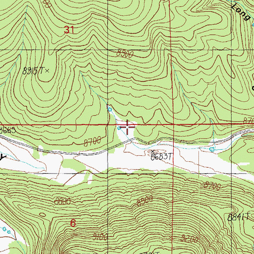 Topographic Map of Roadside Tank, AZ