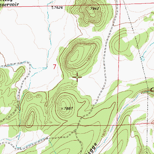 Topographic Map of Robinson Spring, AZ