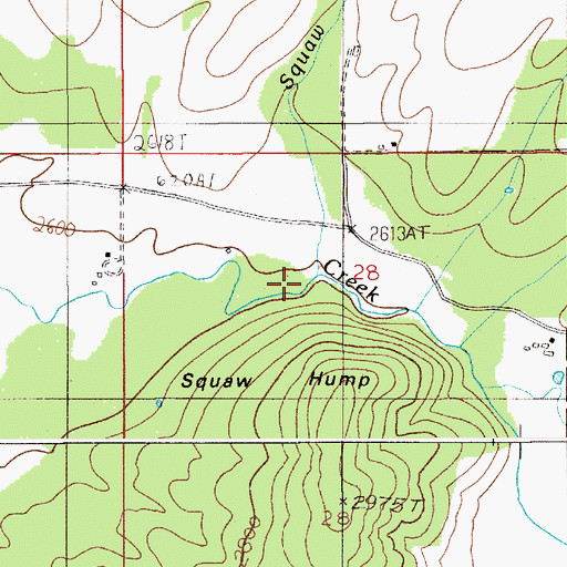 Topographic Map of Nehchen Creek, ID